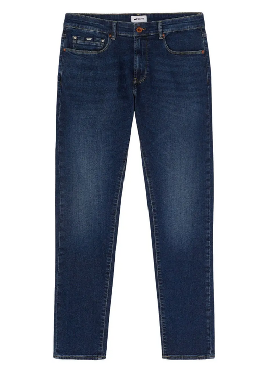 Jeans uomo GAS SAX ZIP REV skinny denim stretch