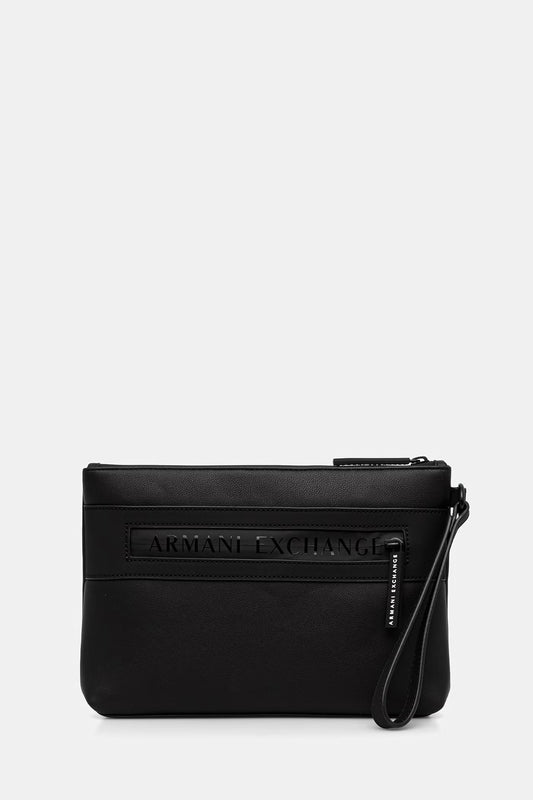 Pochette uomo Armani Exchange A|X logo zip
