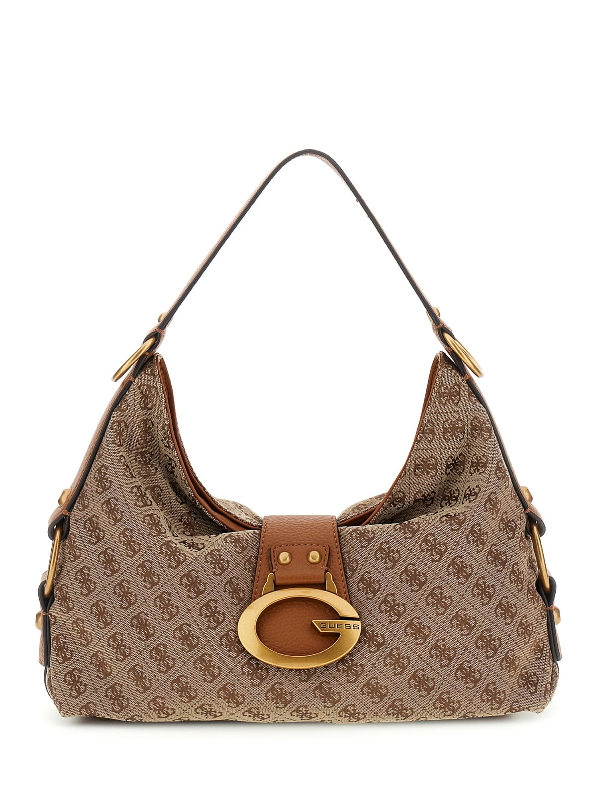 Borsa Guess donna Camden spalla logo all-over