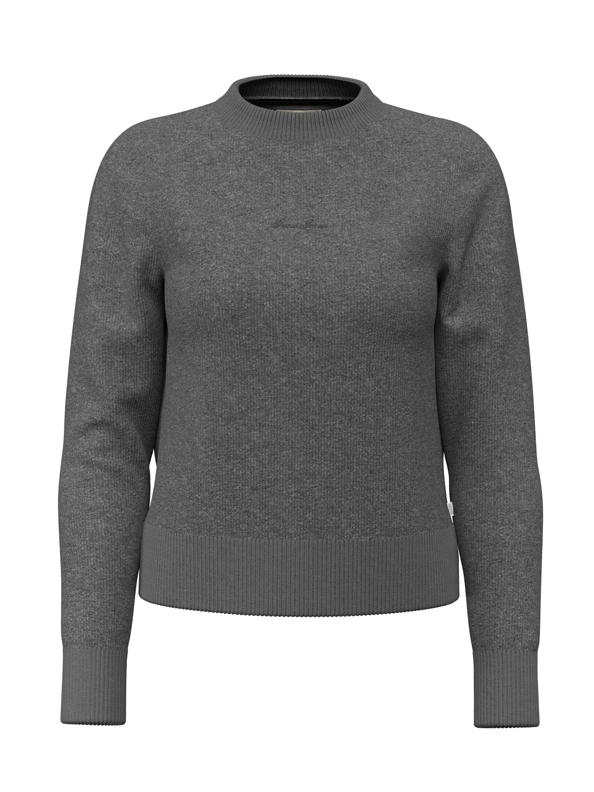 Maglione girocollo Guess Jeans donna ricamo logo