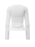 Top manica lunga waffle Guess Jeans donna pizzo
