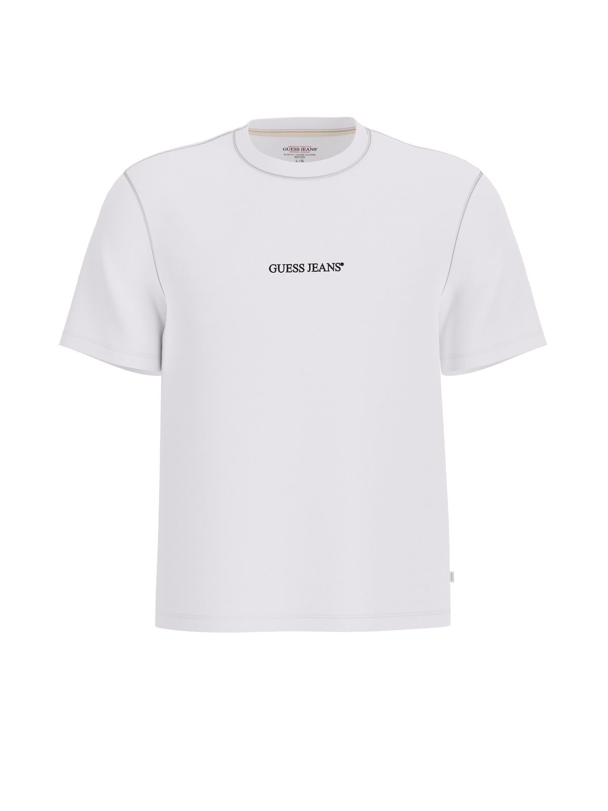 T-shirt Guess Jeans uomo cotone slim ricamo logo