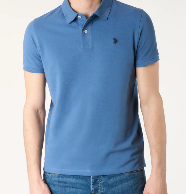 Polo uomo U.S. Polo Assn. cotone piqué manica corta
