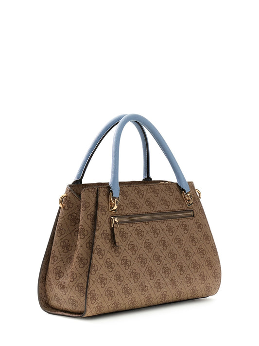 Borsa Guess donna Noelle II satchel logo all-over