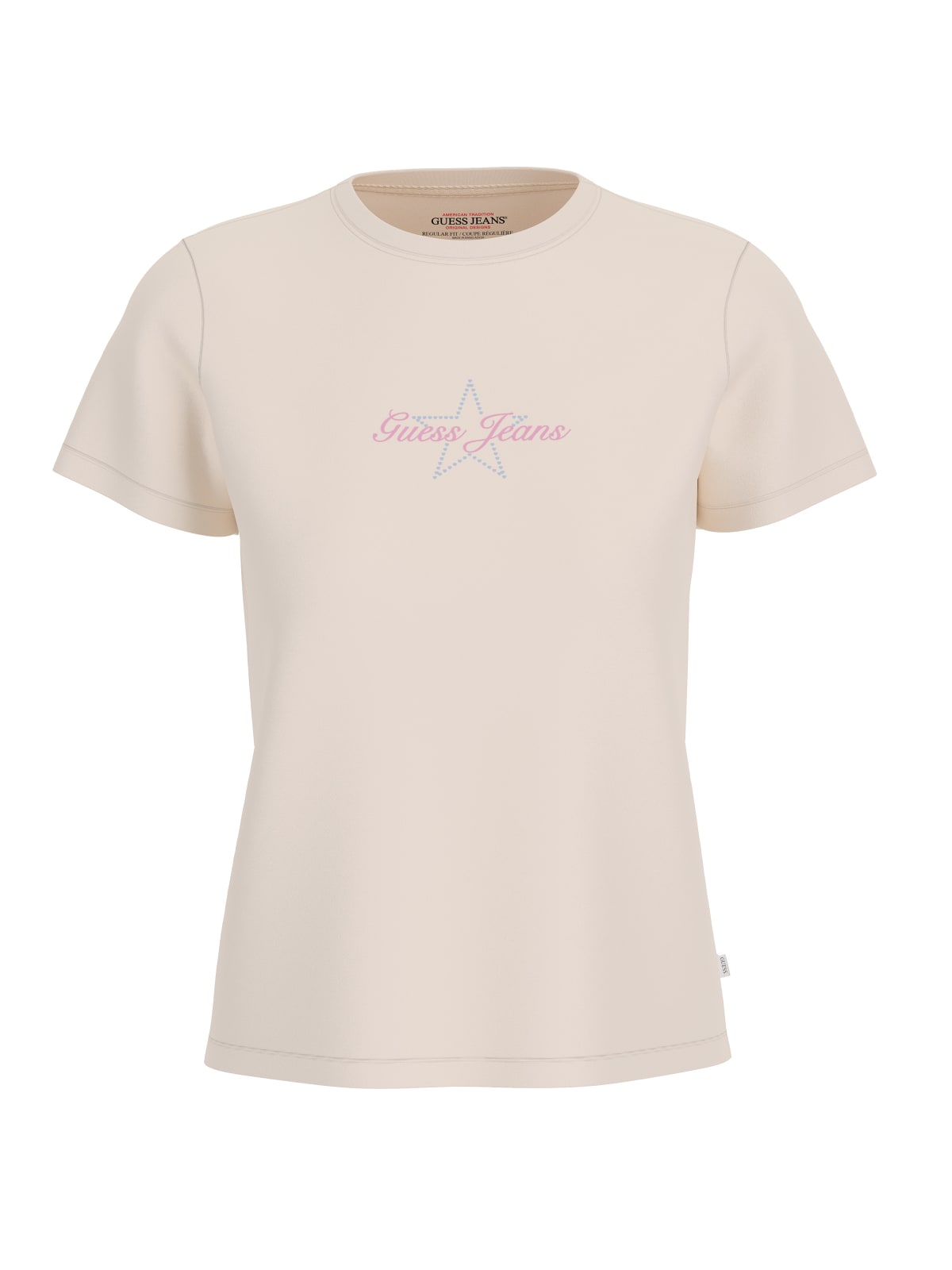 T-shirt Guess Jeans donna cotone regular stampa stella