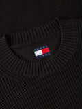 Maglione Tommy Jeans uomo cotone regular badge