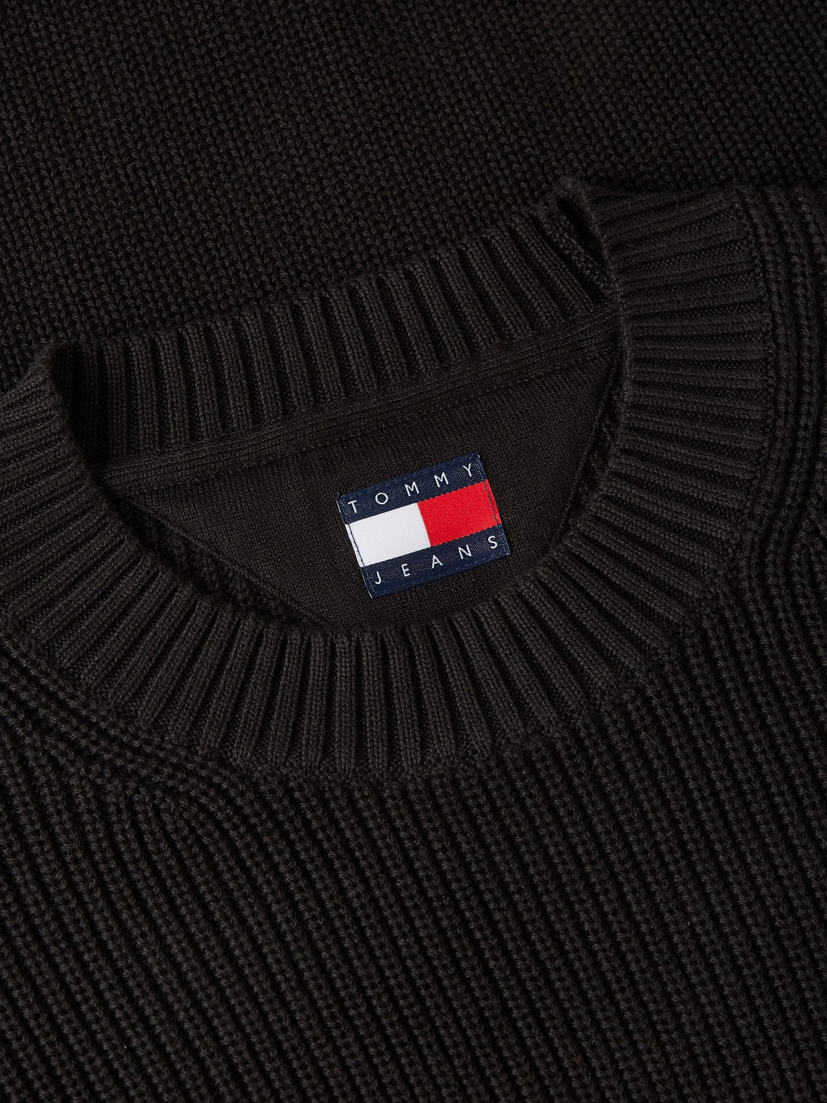 Maglione Tommy Jeans uomo cotone regular badge