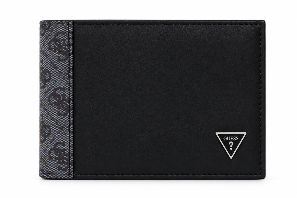 Portafoglio bifold compatto Guess uomo Sydney pelle