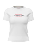 T-shirt Guess Jeans donna slim cotone stampa American
