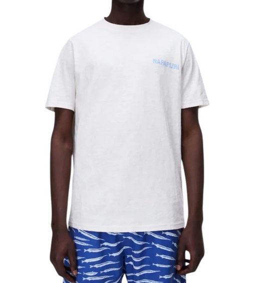 T-shirt Napapijri S-Elior uomo cotone girocollo