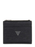 Portafoglio Milano Guess uomo bifold zip pelle tessuto