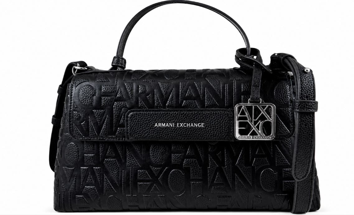 Borsa donna Armani Exchange poliestere logo allover