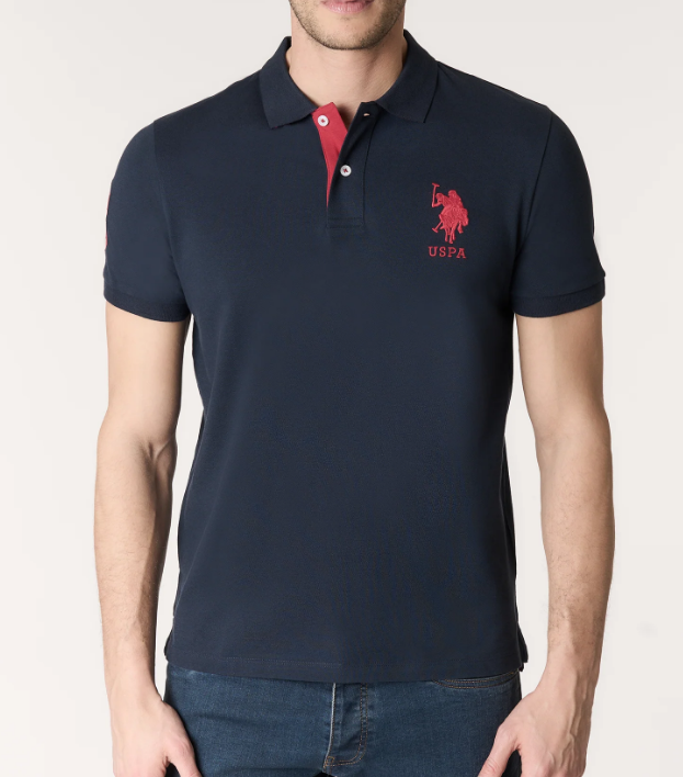 Polo U.S. Polo Assn. uomo piqué manica corta cotone