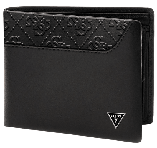 Portafoglio Berna Guess uomo bifold vera pelle