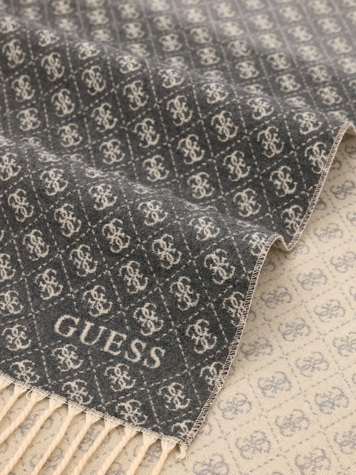 Sciarpa Guess donna viscosa logo lurex
