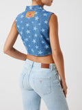 Giubbino denim Guess Jeans donna cotone
