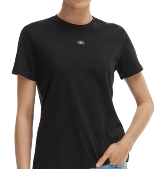T-shirt woven label CKJ donna cotone PE 2026
