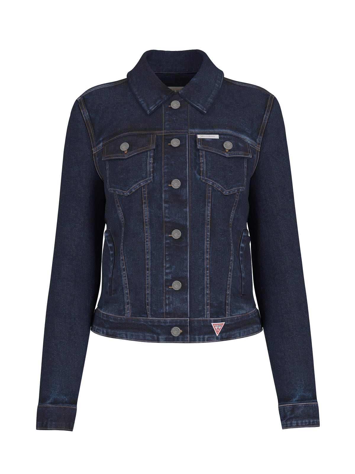 Giubbotto Guess Jeans donna denim trucker slim