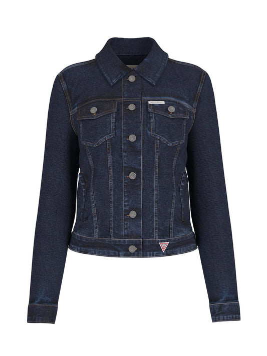 Giubbotto Guess Jeans donna denim trucker slim