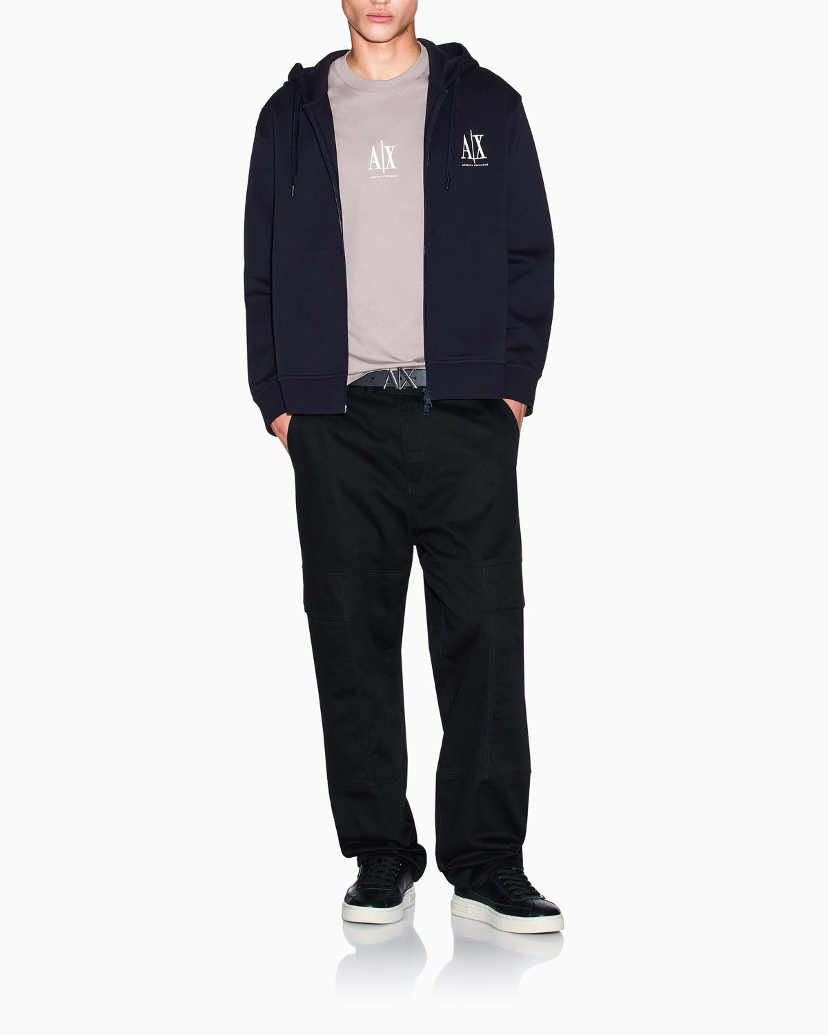 T-shirt A|X uomo cotone manica corta logo