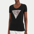 T-shirt Guess donna Zebra Triangle cotone