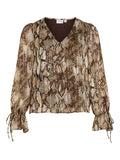 Blusa donna VILA scollo chiuso poliestere riciclato