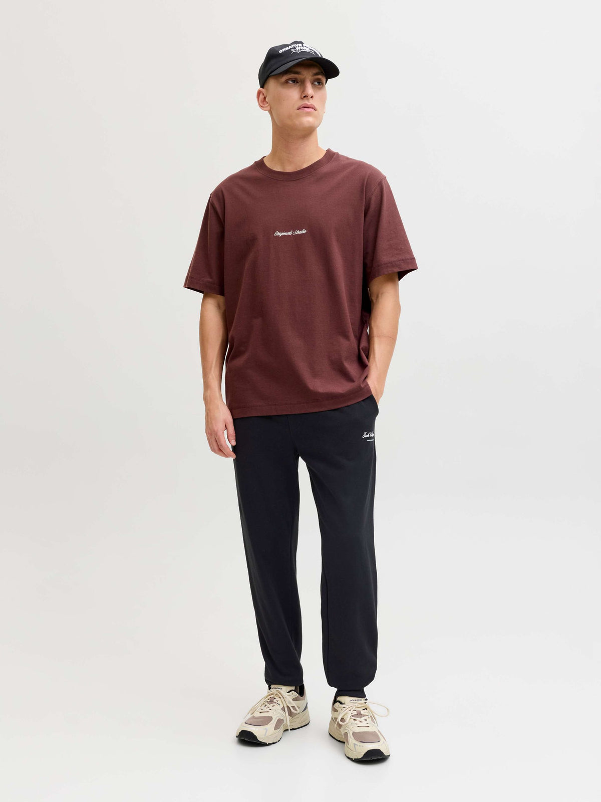 Pantaloni tuta Jack & Jones uomo felpa cotone
