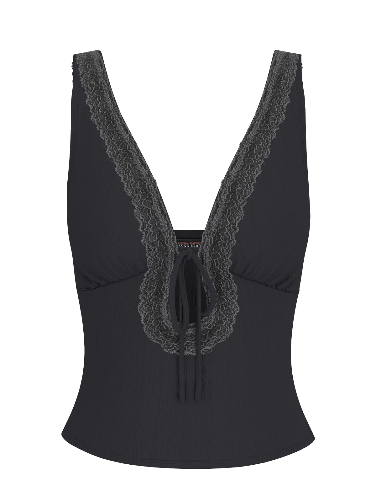 T-shirt Guess Jeans donna Rib Lace pizzo