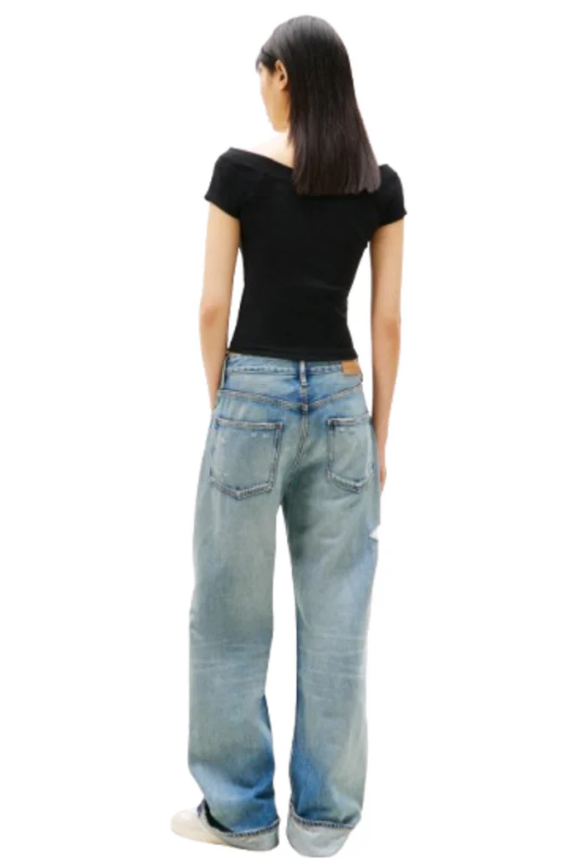 T-shirt Donna Tommy Jeans Slim Off Shoulder jersey PE 2026