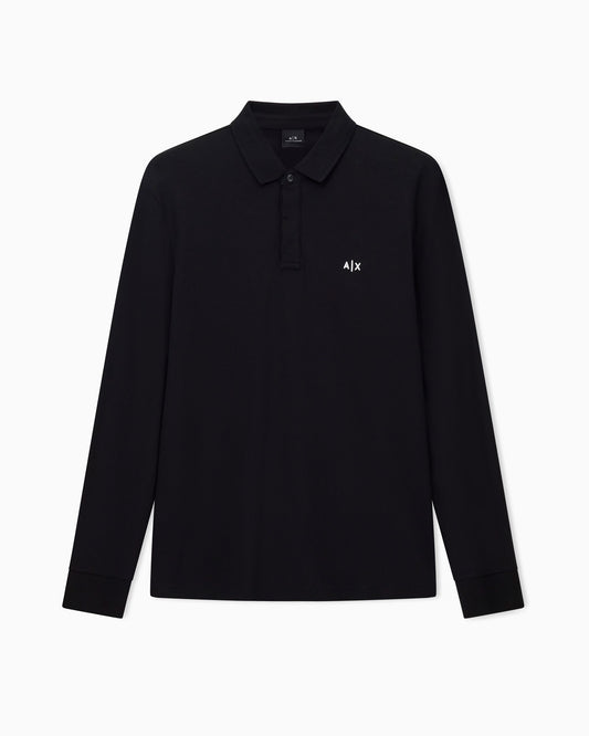 Polo uomo Armani Exchange cotone stretch logo