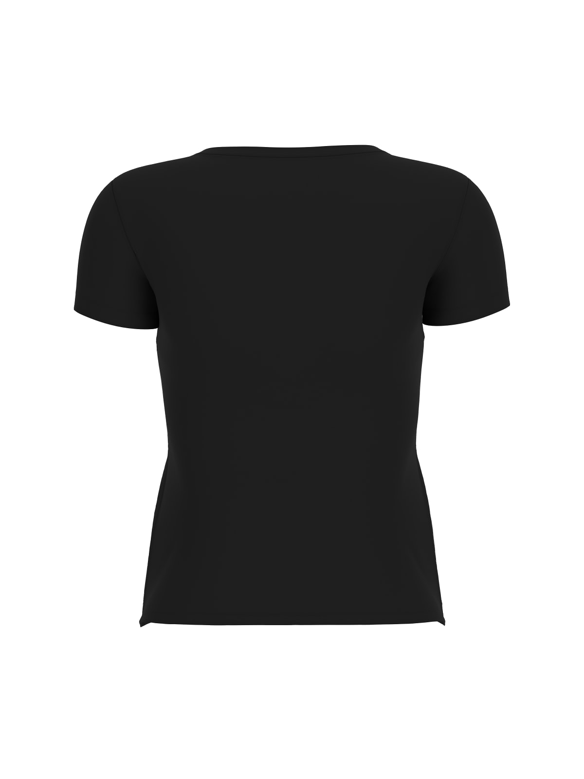 T-shirt Guess donna Triangle strass cotone