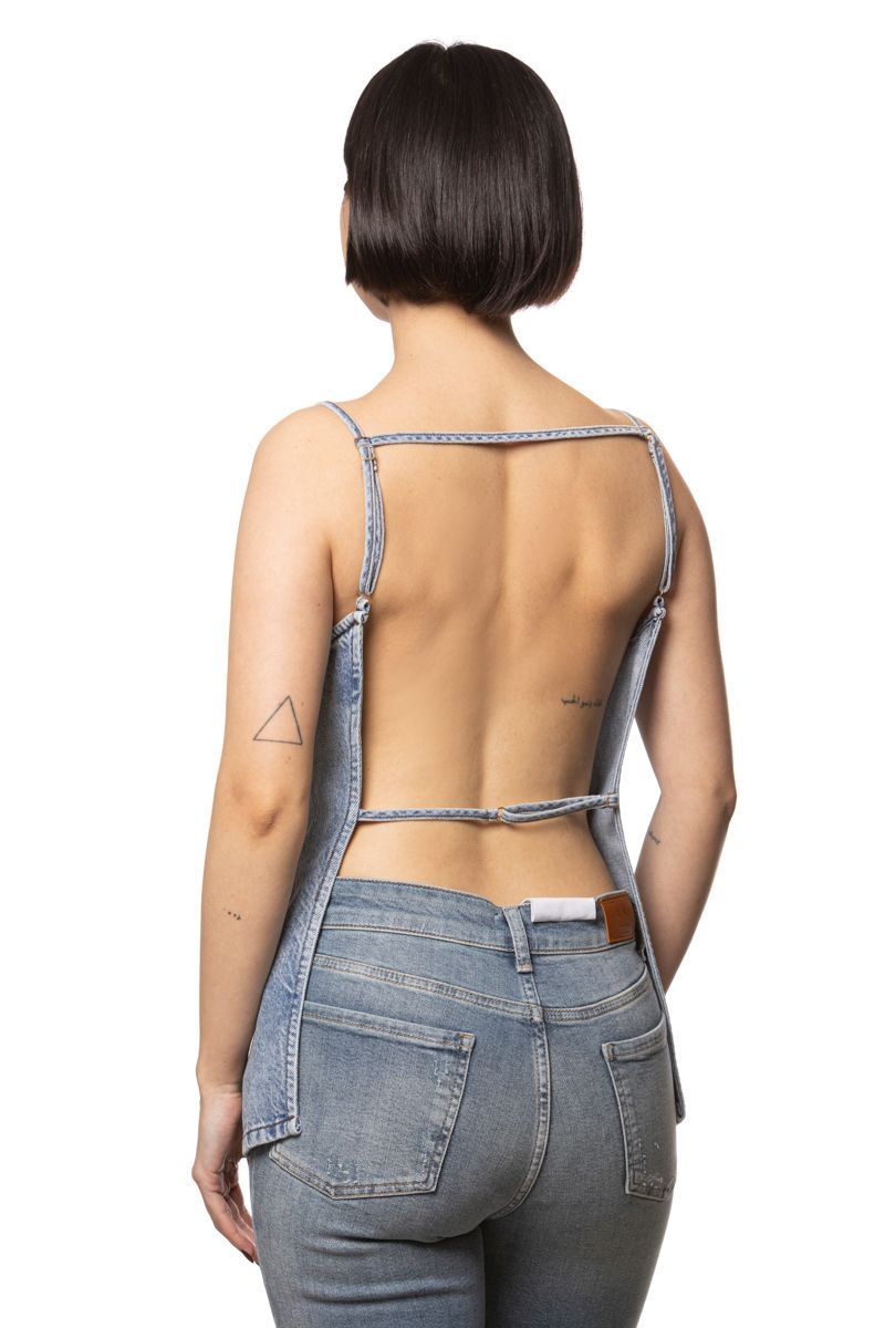 Top donna Armani Exchange A|X denim spalline PE 2026