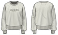 Felpa uomo Guess girocollo logo cotone