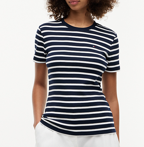 T-shirt Tommy Hilfiger Donna Slim Cody Cotone Slim Fit