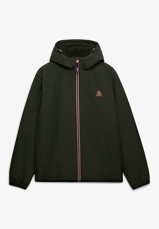 Giacca vento Superdry uomo cappuccio zip intera