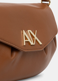 Borsa donna A|X ecopelle logo metal tracolla