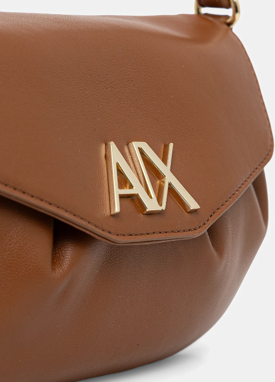 Borsa donna A|X ecopelle logo metal tracolla