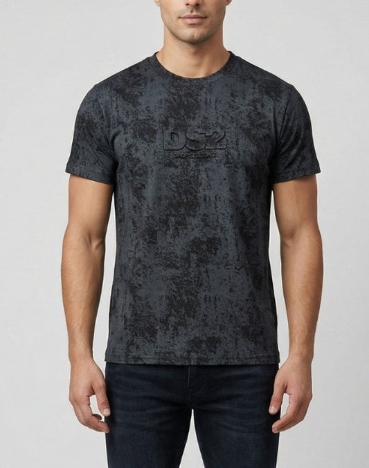 T-shirt DS2 uomo stone wash logo rilievo PE 2026