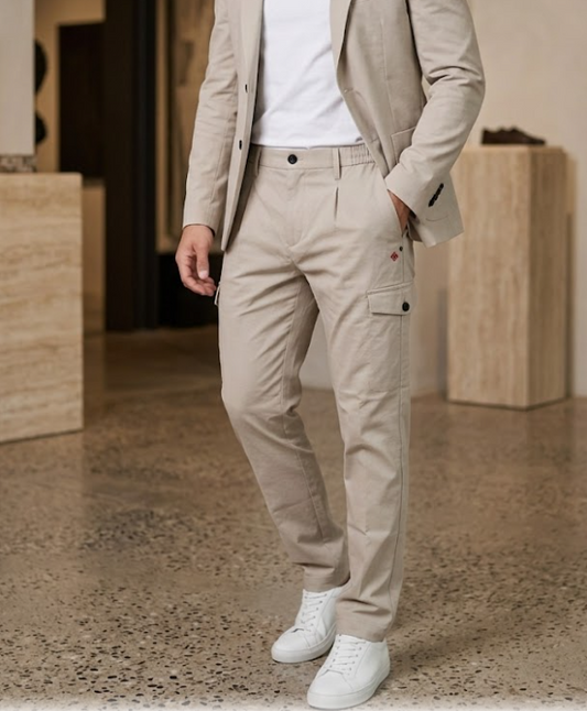 Pantaloni cargo MARKUP uomo punto milano regular