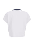 T-shirt Guess donna Script cropped cotone
