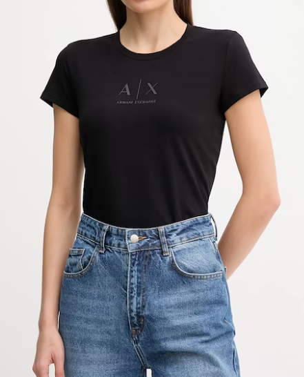 T-shirt Armani Exchange A|X donna slim fit girocollo