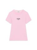 T-shirt Guess Jeans donna slim cotone ricamo logo