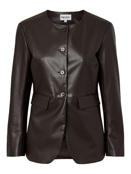 Blazer PIECES donna effetto pelle poliestere AI 2026