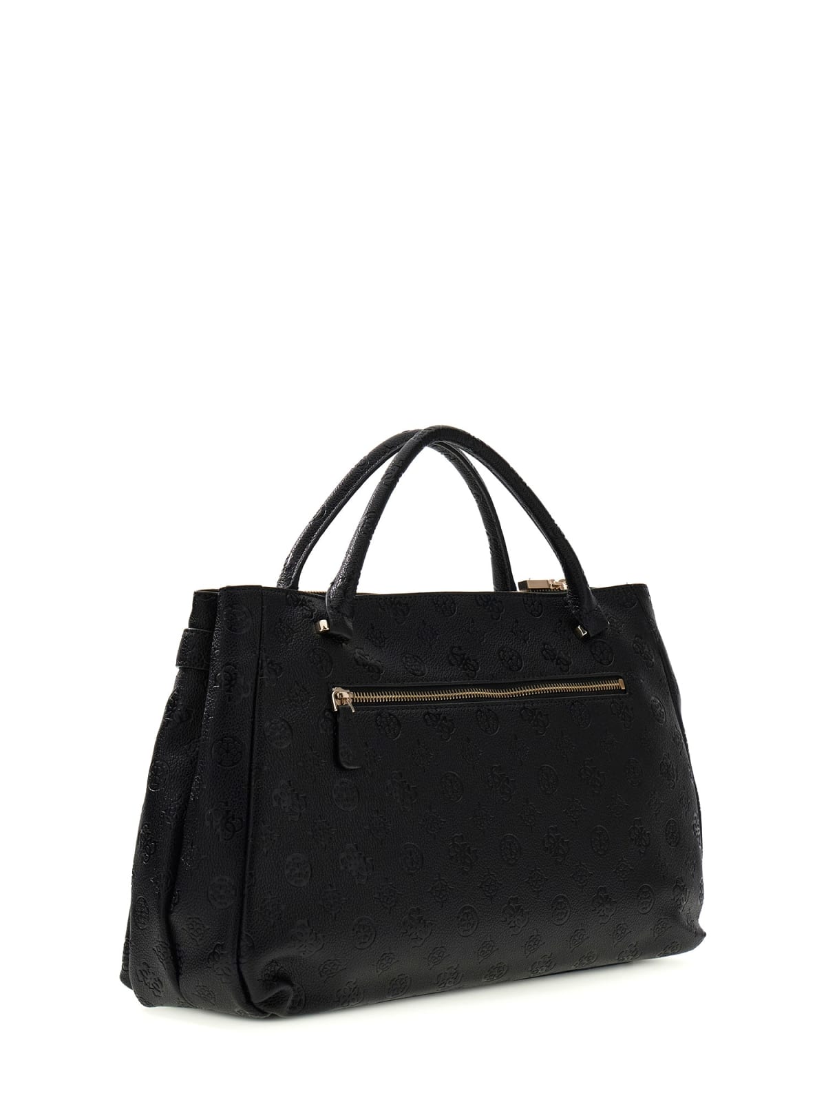 Borsa Guess donna Ella satchel grande logo all-over
