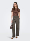 Pantaloni donna JDY fantasia quadretti maglia