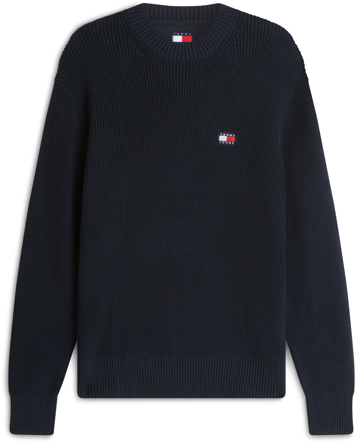 Maglione Tommy Jeans uomo cotone regular badge