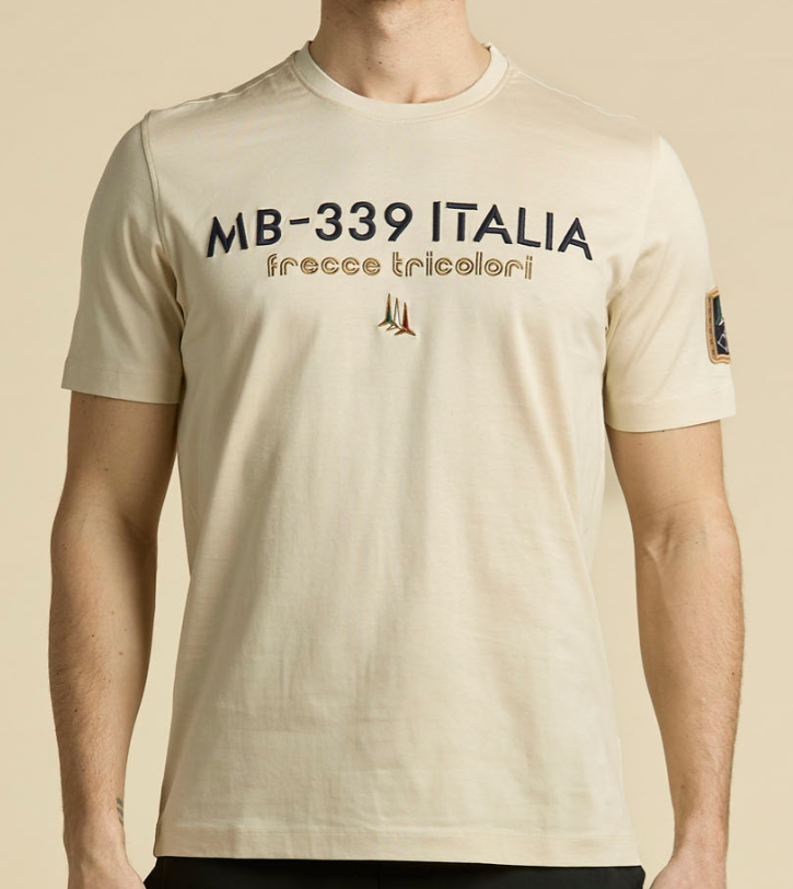 T-shirt manica corta Aeronautica Militare uomo jersey cotone PE 26