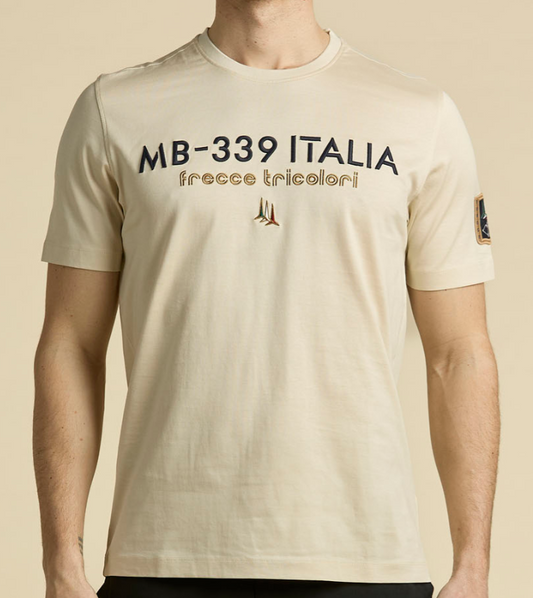 T-shirt manica corta Aeronautica Militare uomo jersey cotone PE 26