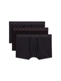 Tris boxer aderenti stampa uomo Guess cotone