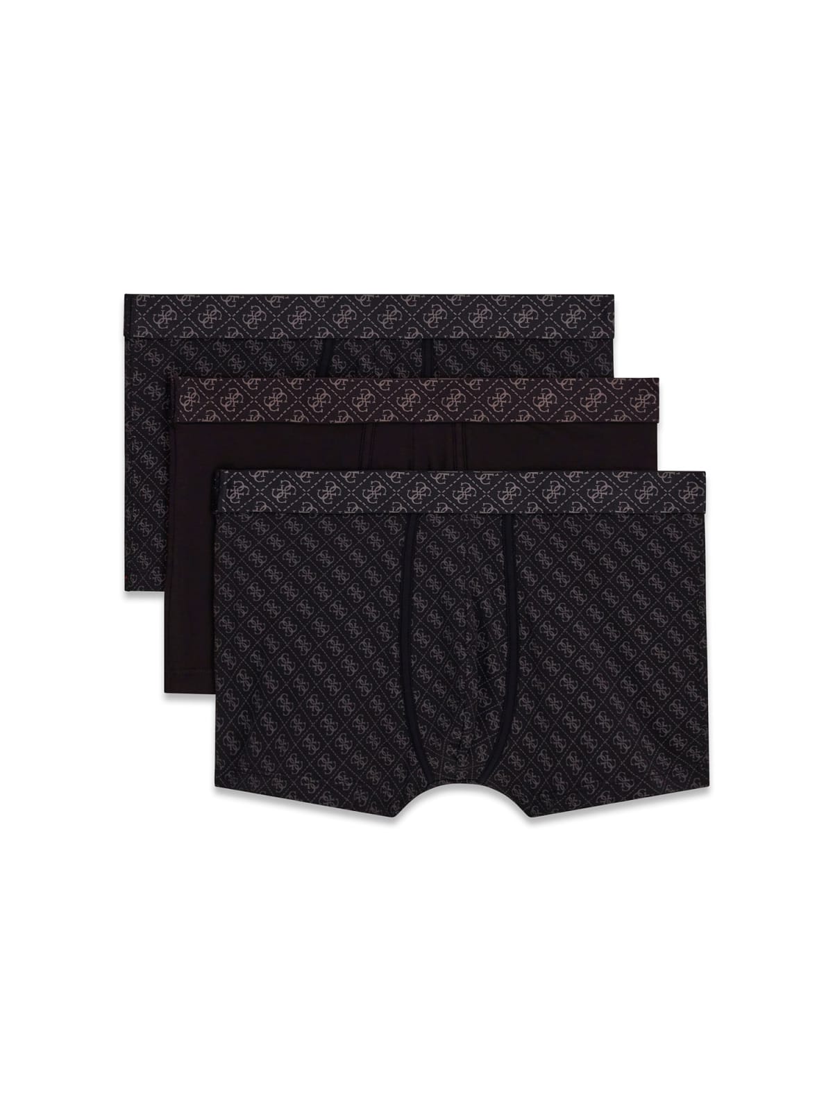 Tris boxer aderenti stampa uomo Guess cotone
